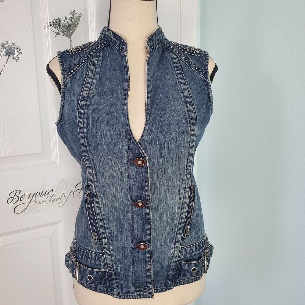 Denim Blue Vest - Size 5